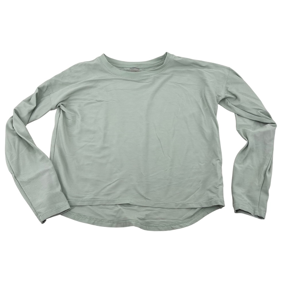CALIA By Carrie Underwood Ribbed‎ Crewneck Long Sleeve Athletic Top Green Size S
